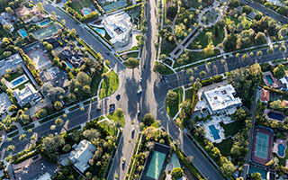 Intersection of Lomita, Ca. in Southern California.